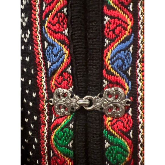 Norway Volund Vintage Women’s lambswool Sweater Sz.XL Silver clasp NWT - Picture 3 of 5